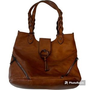 Sam & Hadley brown tote bag purse